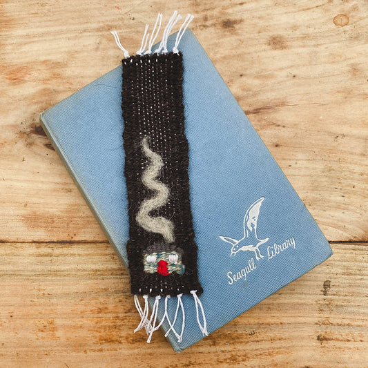Woven bookmark - cosy blackhouse