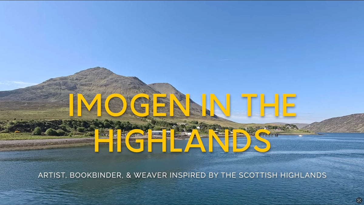 Load video: YouTube video following Imogen sharing the inspiration behind her Scottish inspired work.